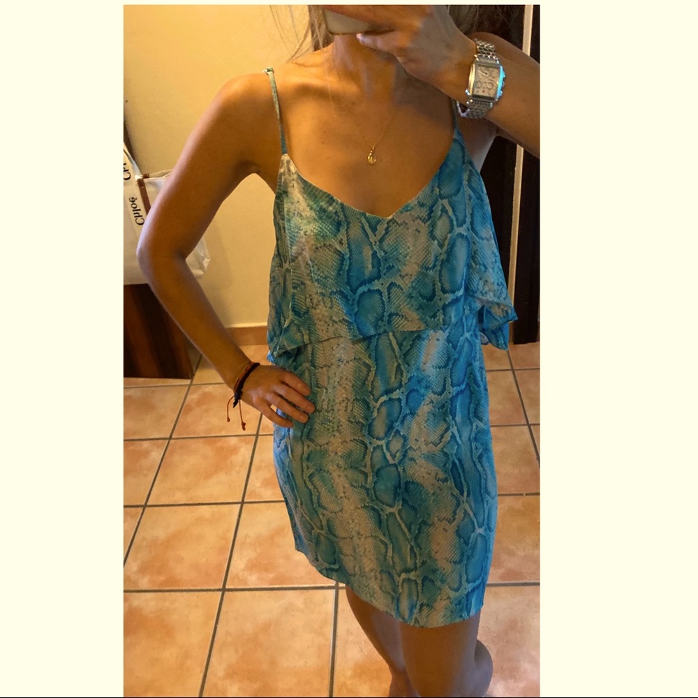 Vix Swimsuit coverup -Backless Snake Skin Dress